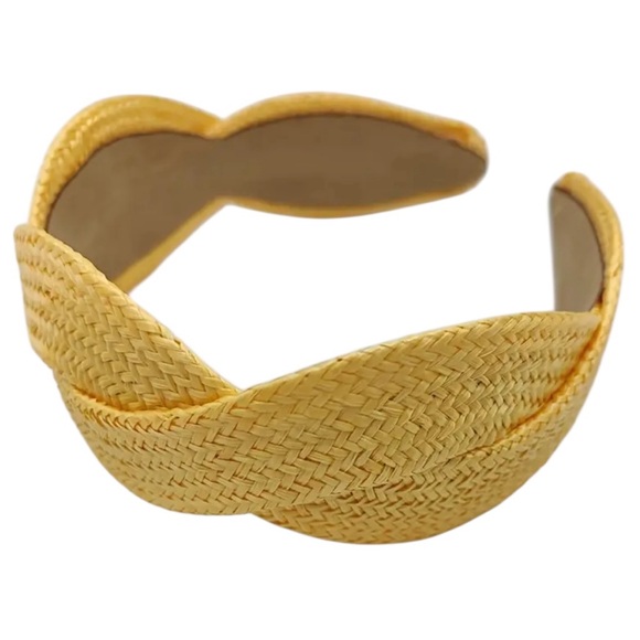 Whimsy_and_Lily Accessories - Yellow Braided Headband